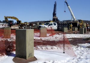 Heavy Machinery at Barbour Hill Substation Site
